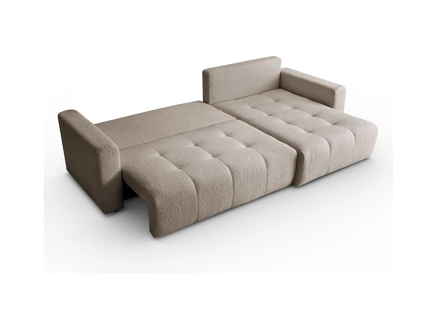 Canapé d'angle VIENNA - style, confort et fonctionnalité Beige Droite