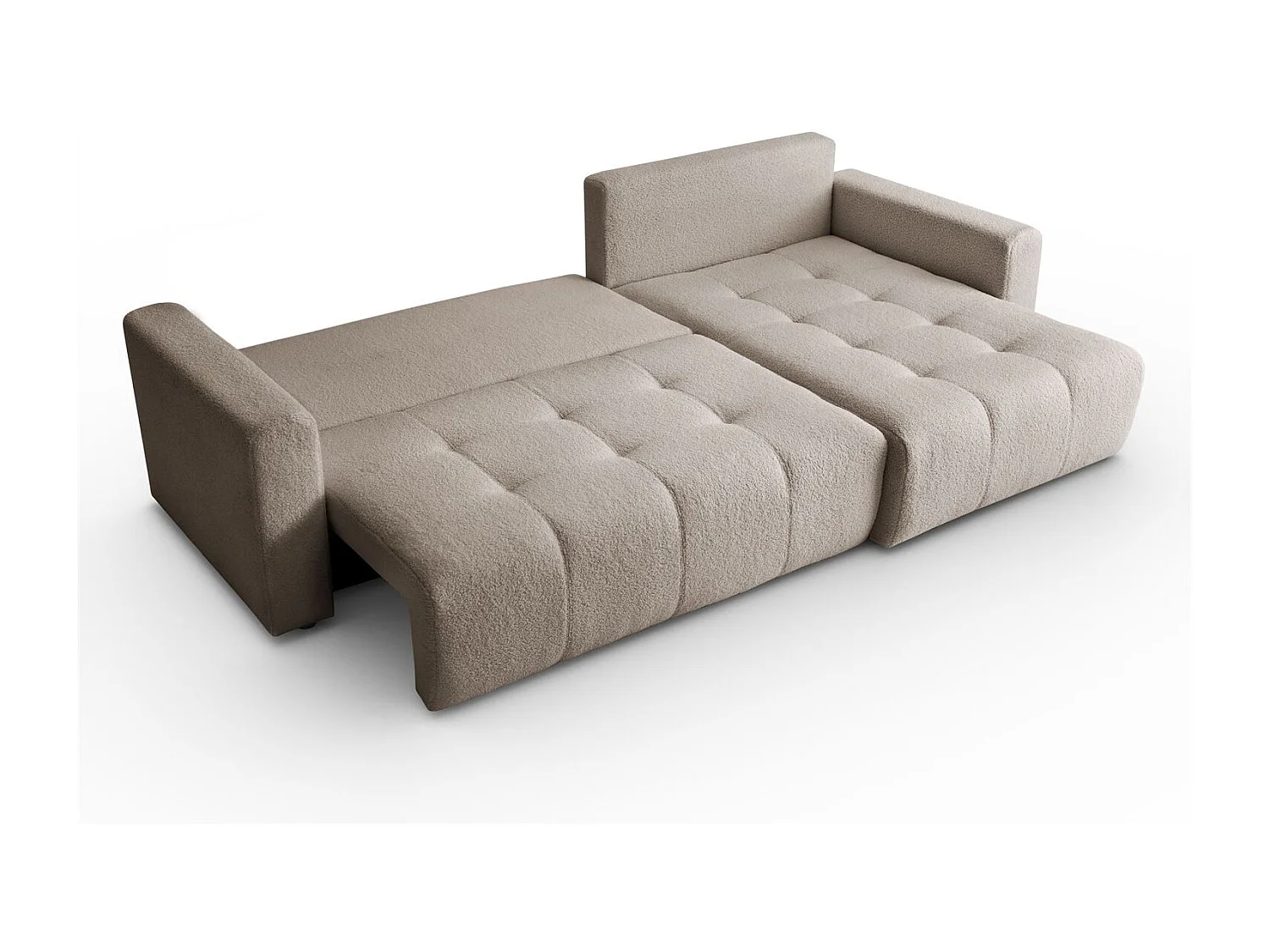 Canapé d'angle VIENNA - style, confort et fonctionnalité Beige Droite