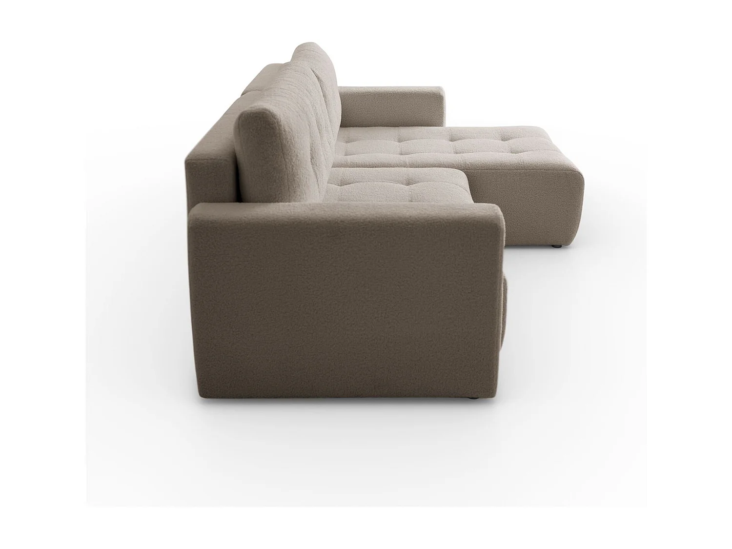 Canapé d'angle VIENNA - style, confort et fonctionnalité Beige Droite