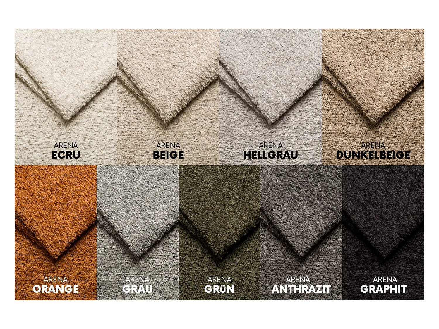 Canapé d'angle Modena Pro - confort et style dans un design moderne tissu Arena Dark Beige Droite