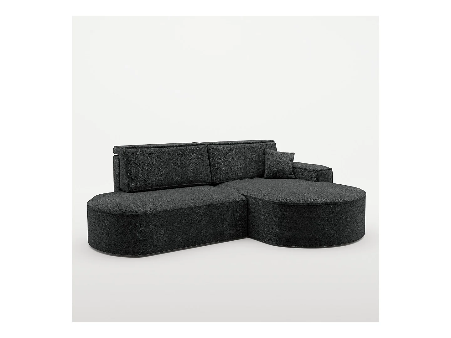 Canapé d'angle Modena Pro - confort et style dans un design moderne tissu Arena Graphite Droite