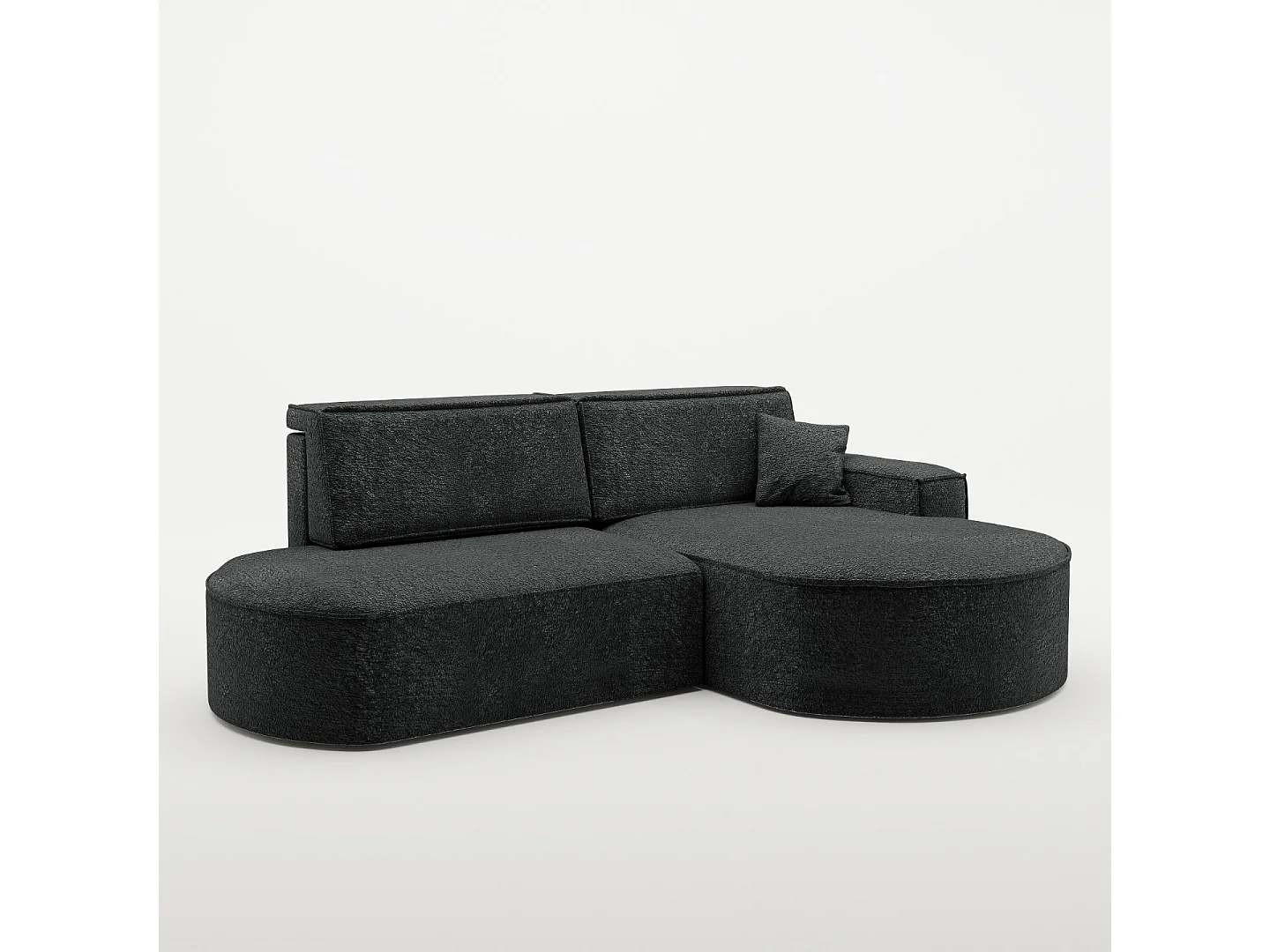Canapé d'angle Modena Pro - confort et style dans un design moderne tissu Arena Graphite Droite