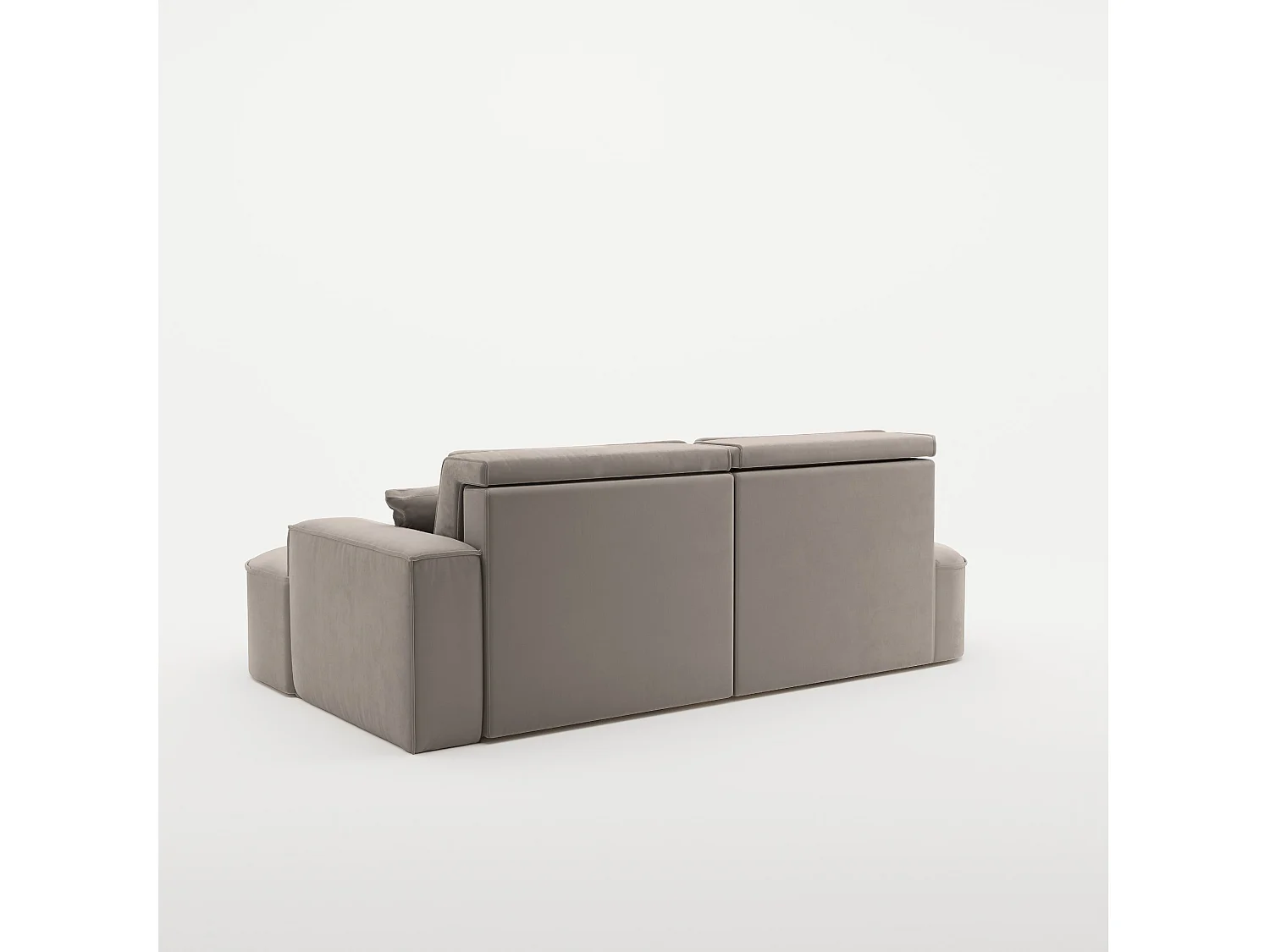 Canapé d'angle Modena Pro - confort et style dans un design moderne tissu Salvador beige clair droite