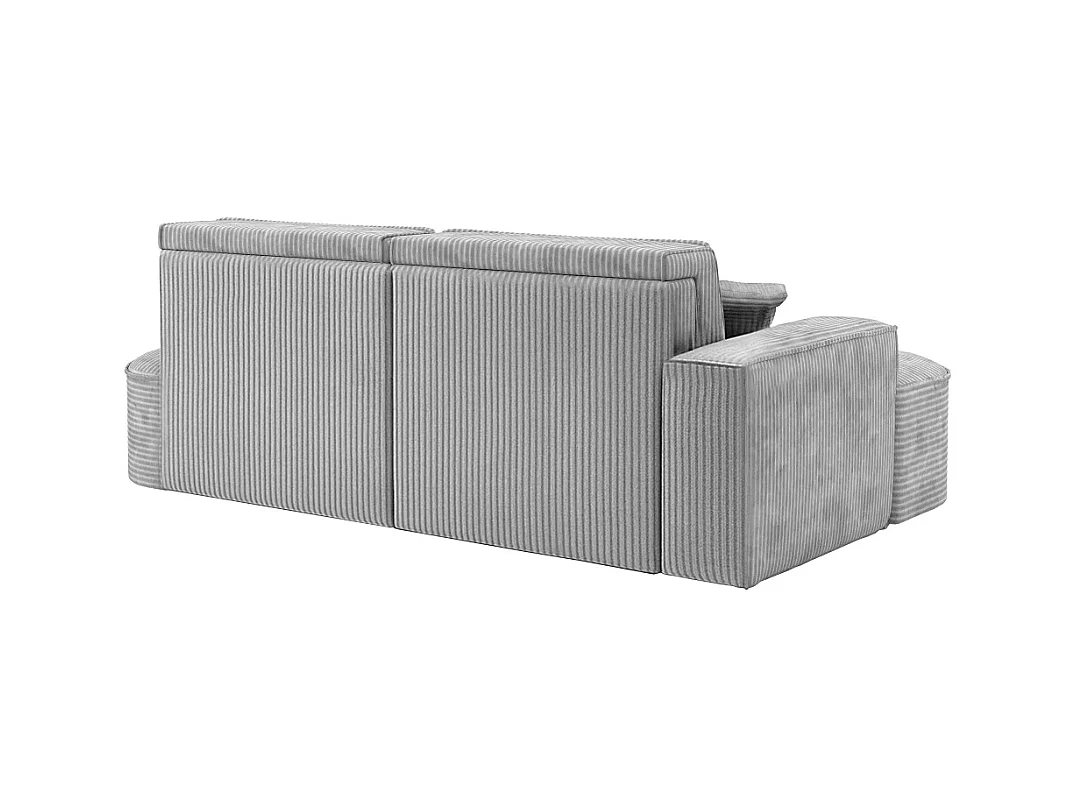 Ecksofa Modena Pro - Komfort und Stil in modernem Design stoff Poso Silber Links