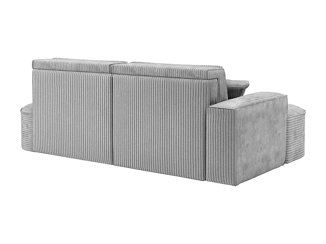 Ecksofa Modena Pro - Komfort und Stil in modernem Design stoff Poso Silber Links