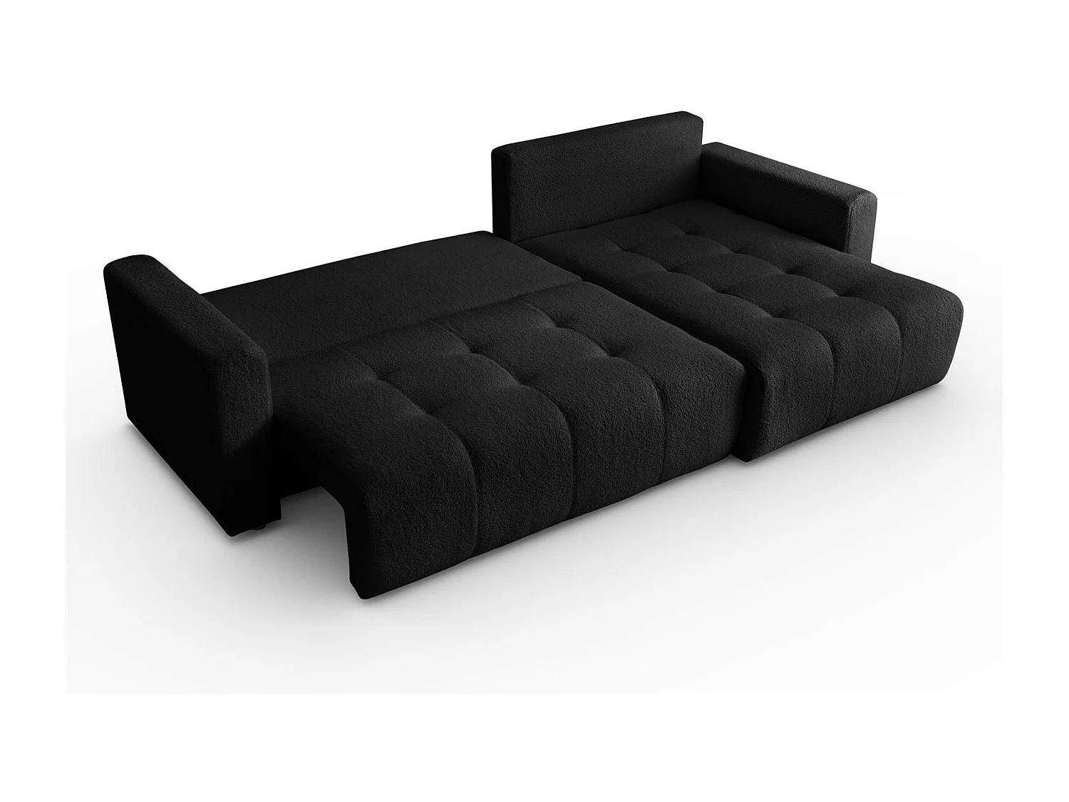 Ecksofa VIENNA - Stil, Komfort und Funktionalität Schwarz Rechts