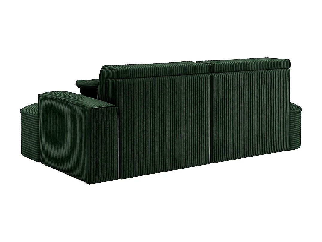 Canapé d'angle Modena Pro - Confort et style dans un tissu au design moderne Poso Green Right