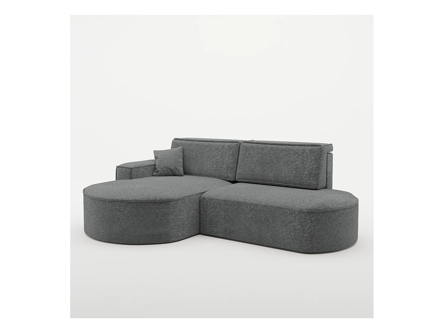 Canapé d'angle Modena Pro - confort et style dans un design moderne tissu Arena Anthracite Gauche