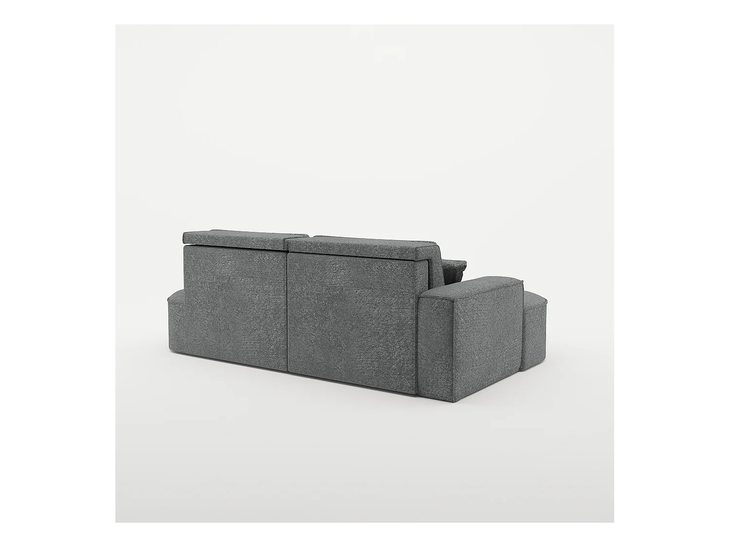 Canapé d'angle Modena Pro - confort et style dans un design moderne tissu Arena Anthracite Gauche