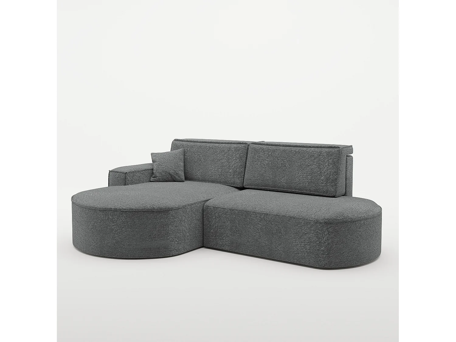 Canapé d'angle Modena Pro - confort et style dans un design moderne tissu Arena Anthracite Gauche