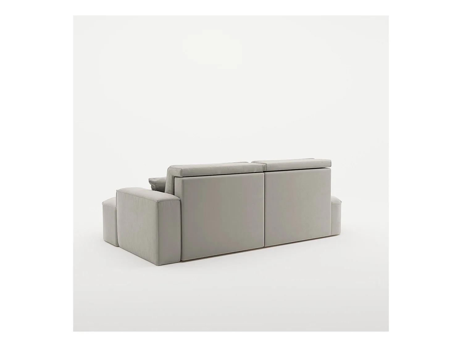 Canapé d'angle Modena Pro - confort et style dans un design moderne tissu Salvador Light Grey Right