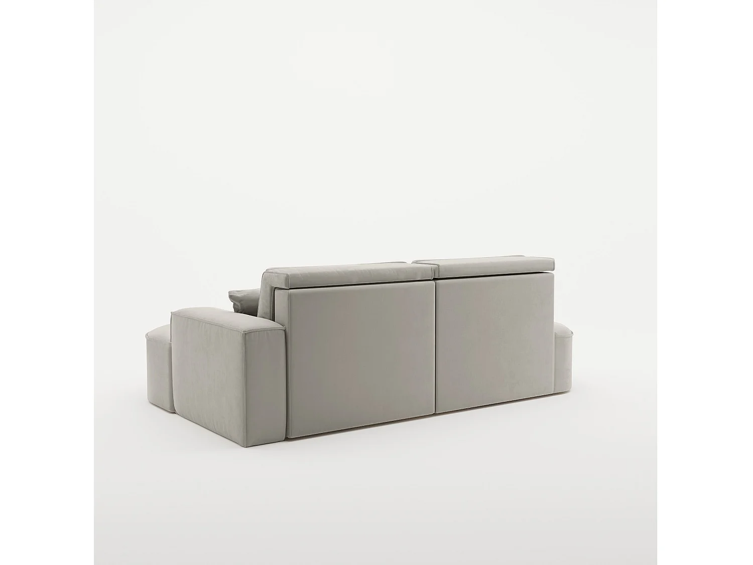 Canapé d'angle Modena Pro - confort et style dans un design moderne tissu Salvador Light Grey Right