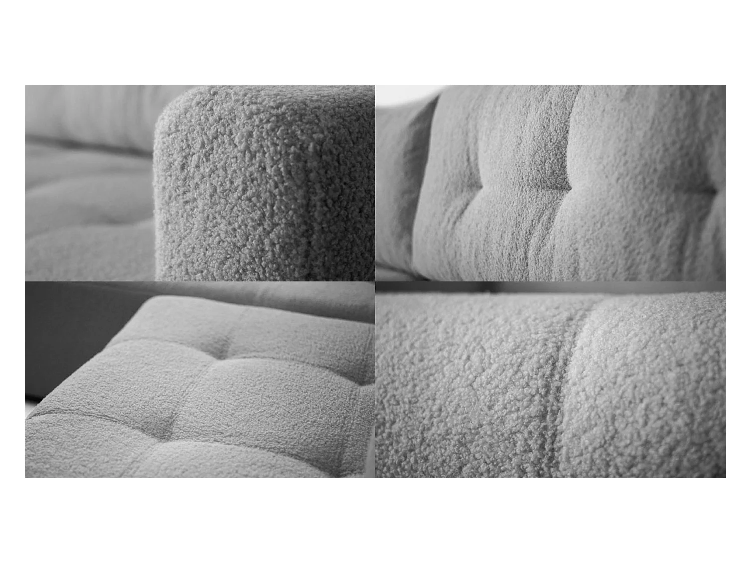 Canapé d'angle VIENNA - style, confort et fonctionnalité Gris Droite