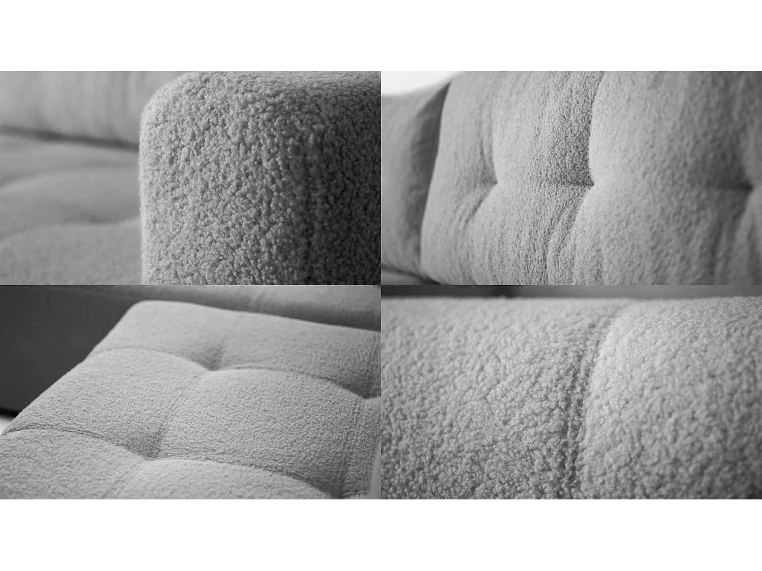 Canapé d'angle VIENNA - style, confort et fonctionnalité Gris Droite