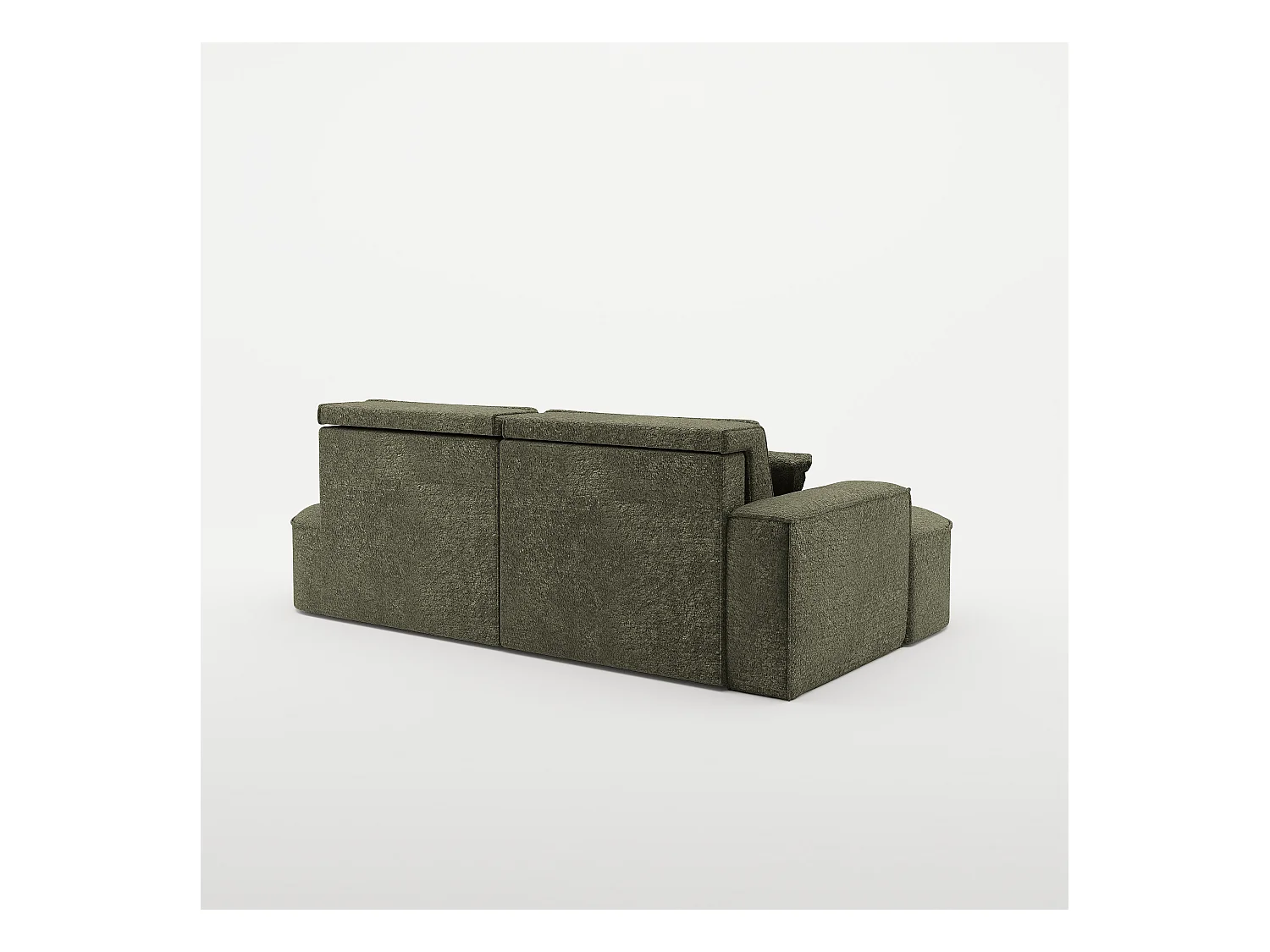 Canapé d'angle Modena Pro - confort et style dans un design moderne tissu Arena Green Left