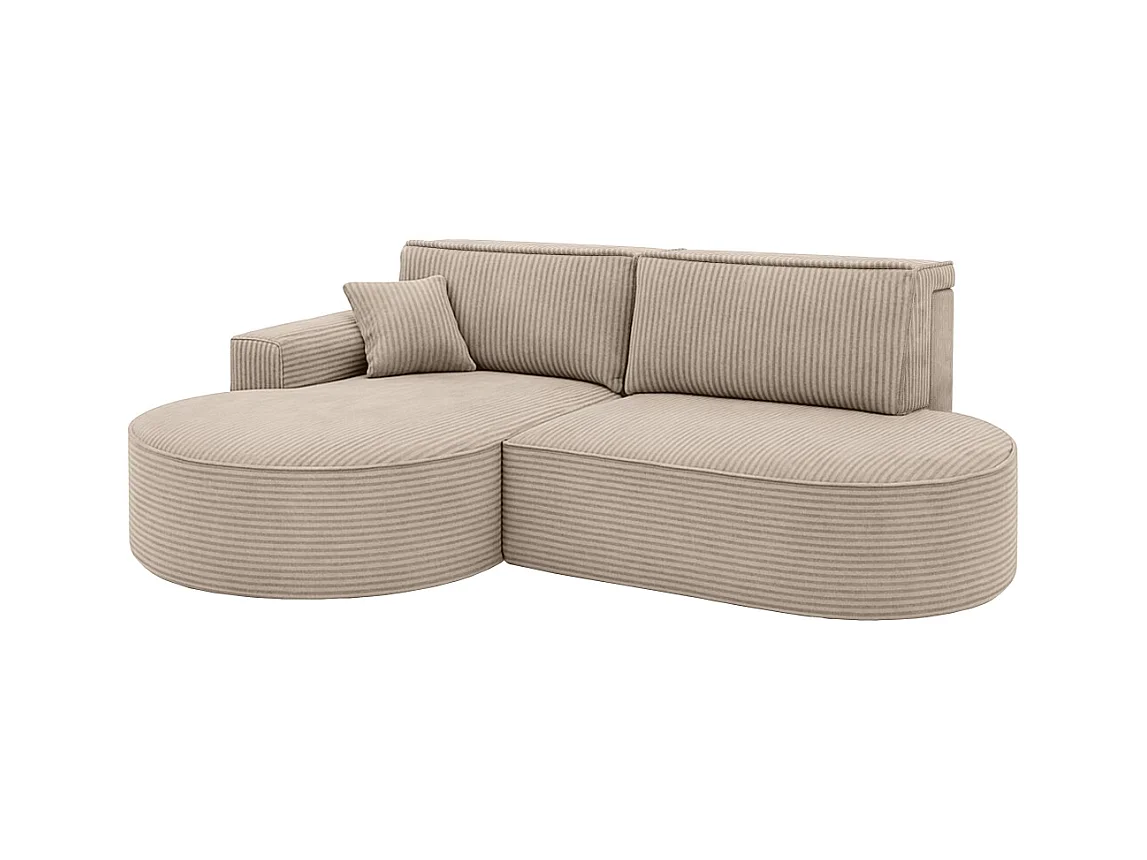 Ecksofa Modena Pro - Komfort und Stil in modernem Design stoff Poso Dunkelbeige Links