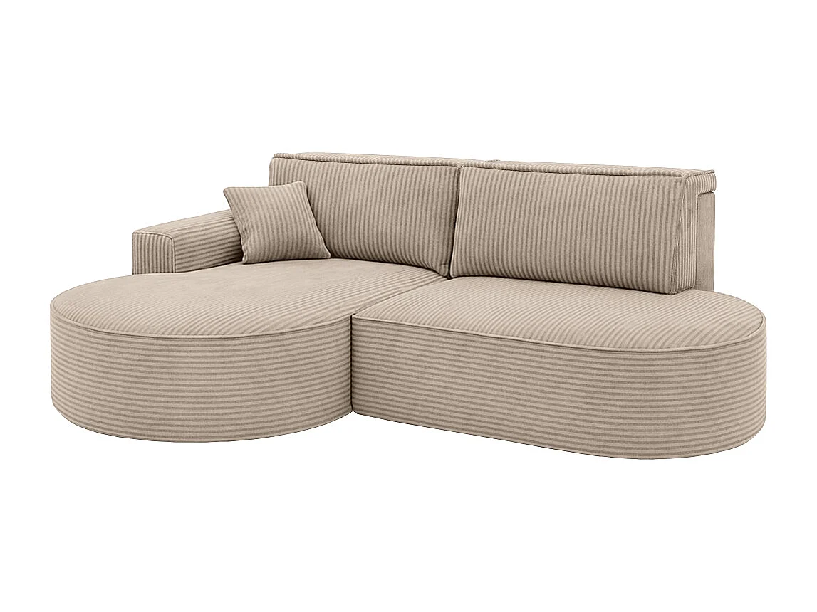 Ecksofa Modena Pro - Komfort und Stil in modernem Design stoff Poso Dunkelbeige Links