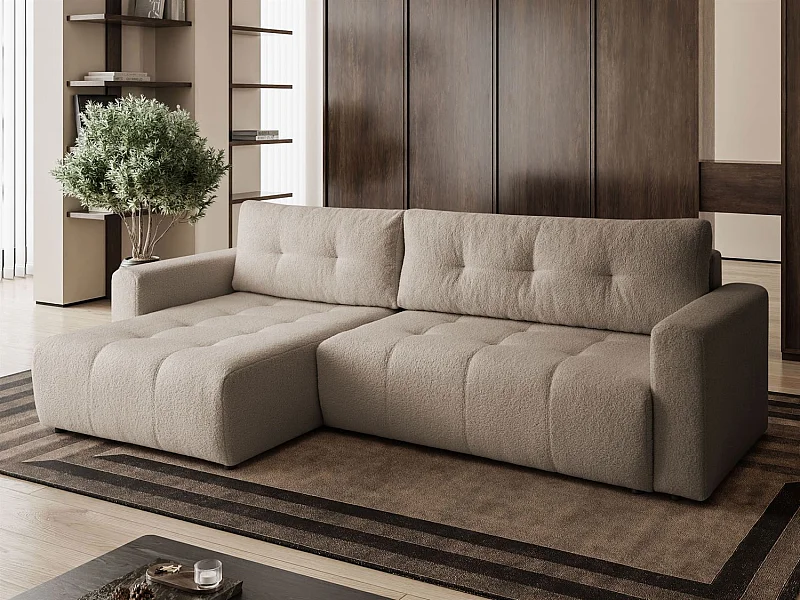 Hoekbank VIENNA - stijl, comfort en functionaliteit Beige Links