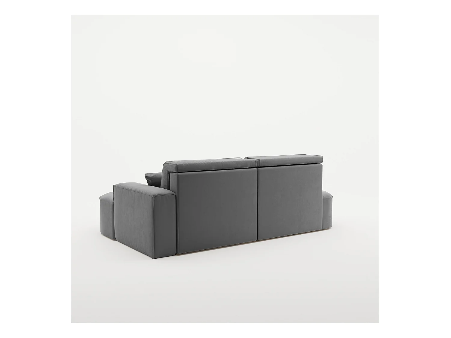 Canapé d'angle Modena Pro - Confort et style dans un design moderne tissu Salvador Anthracite Droite