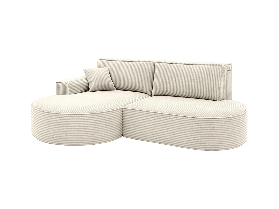 Ecksofa Modena Pro - Komfort und Stil in modernem Design stoff Poso Beige Links