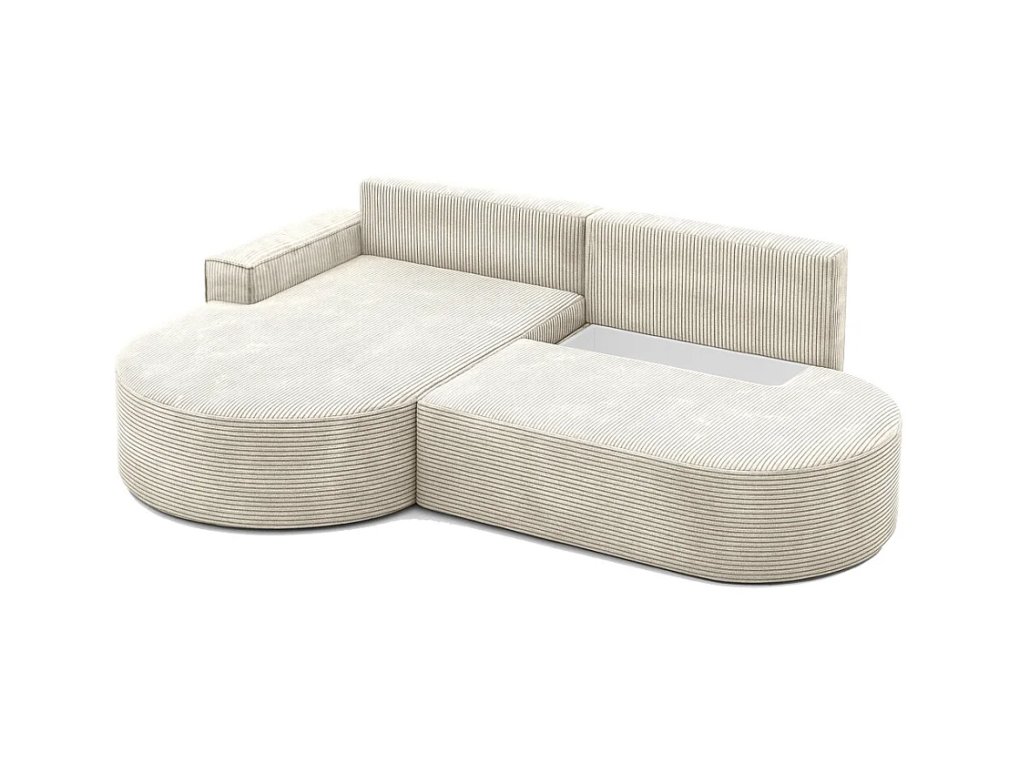 Ecksofa Modena Pro - Komfort und Stil in modernem Design stoff Poso Beige Links