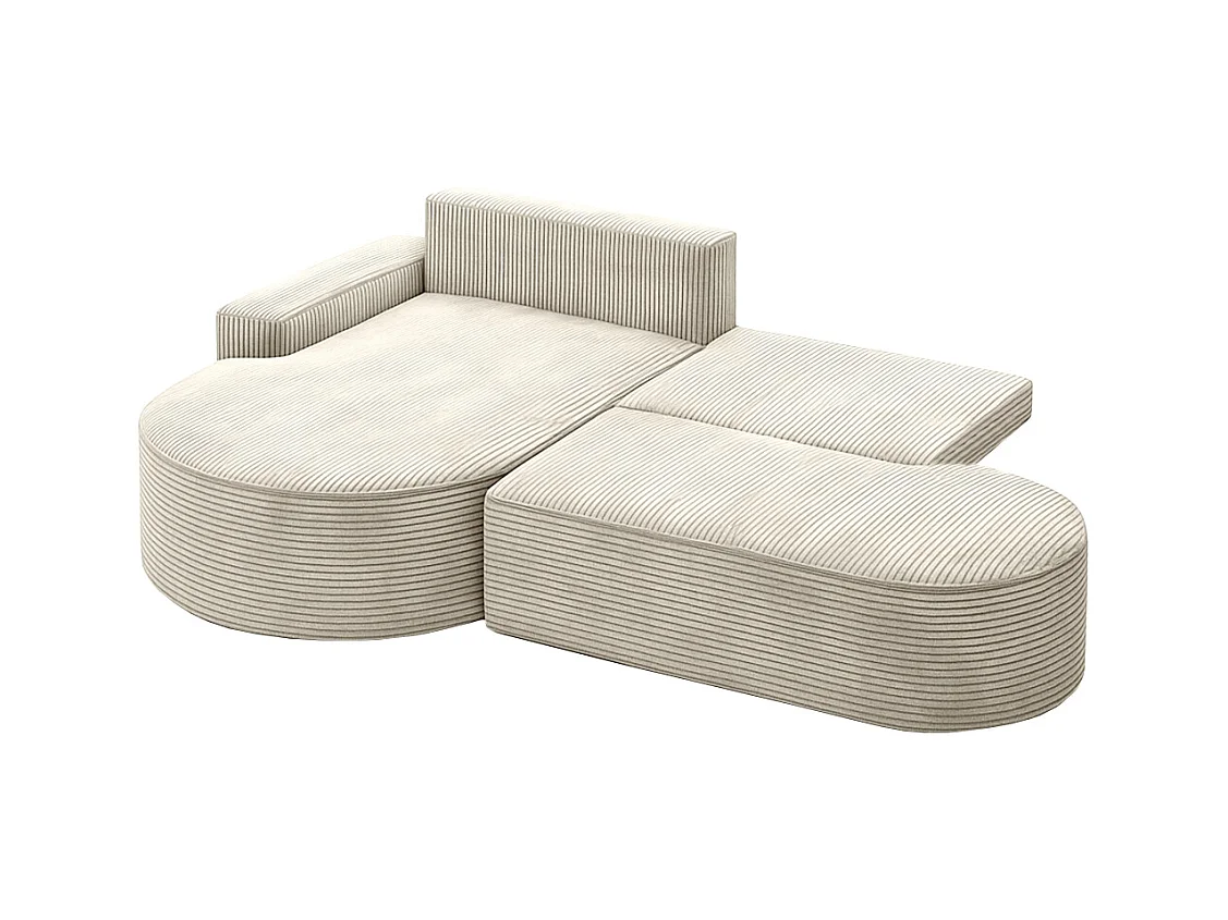 Ecksofa Modena Pro - Komfort und Stil in modernem Design stoff Poso Beige Links