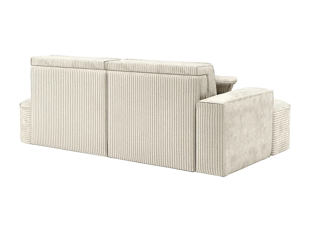 Divano angolare Modena Pro - comfort e stile in un design moderno tessuto Poso Beige Sinistro