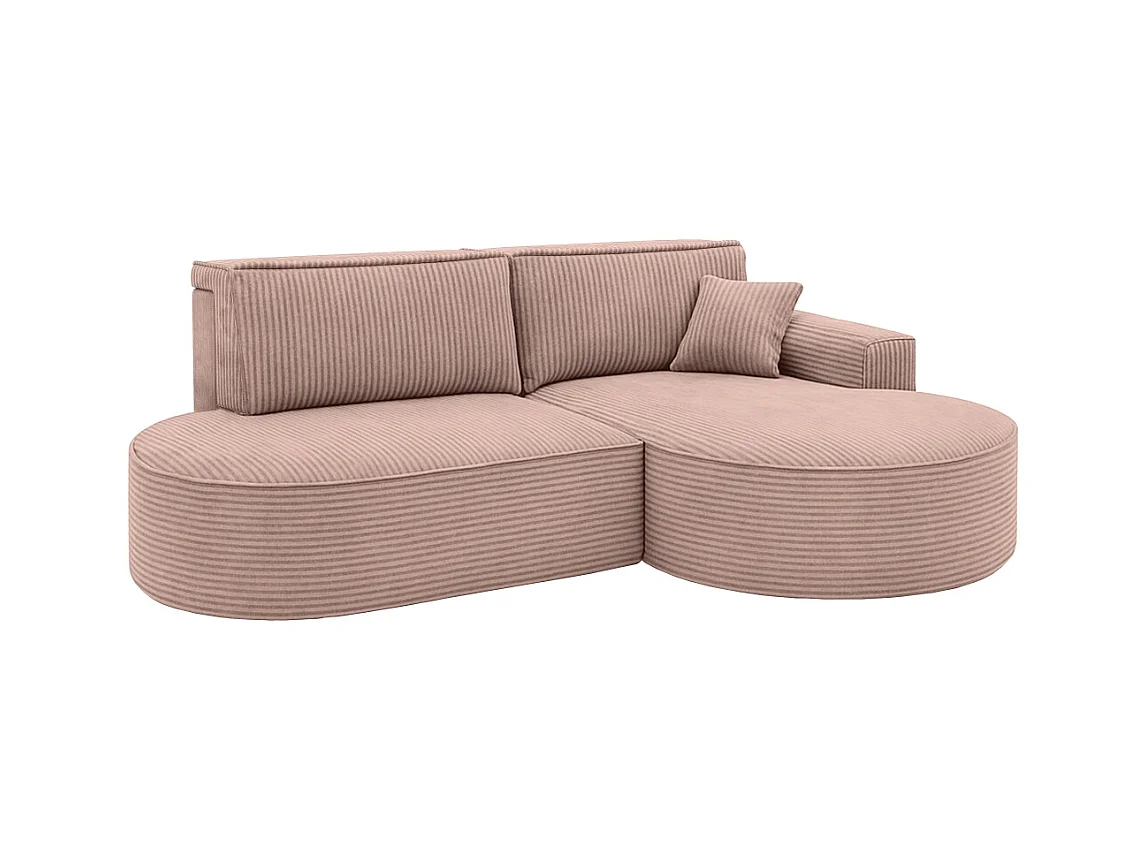 Ecksofa Modena Pro - Komfort und Stil in modernem Design stoff Poso Rosa Rechts