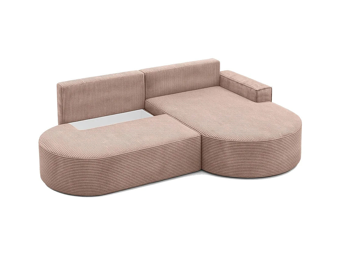 Ecksofa Modena Pro - Komfort und Stil in modernem Design stoff Poso Rosa Rechts