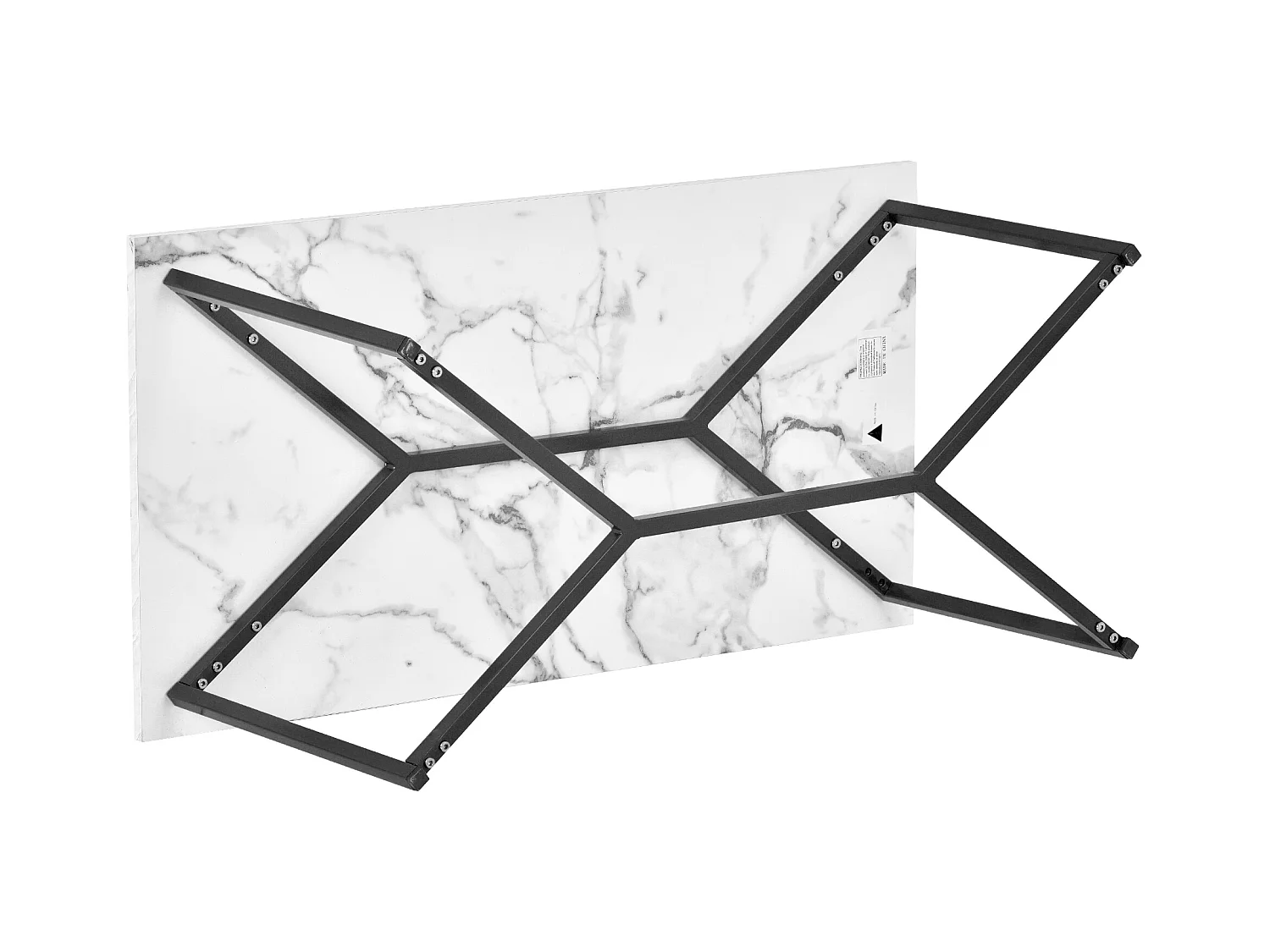 Mid Century Modern Holz Rechteck Couchtisch Wohnzimmer, Weiß