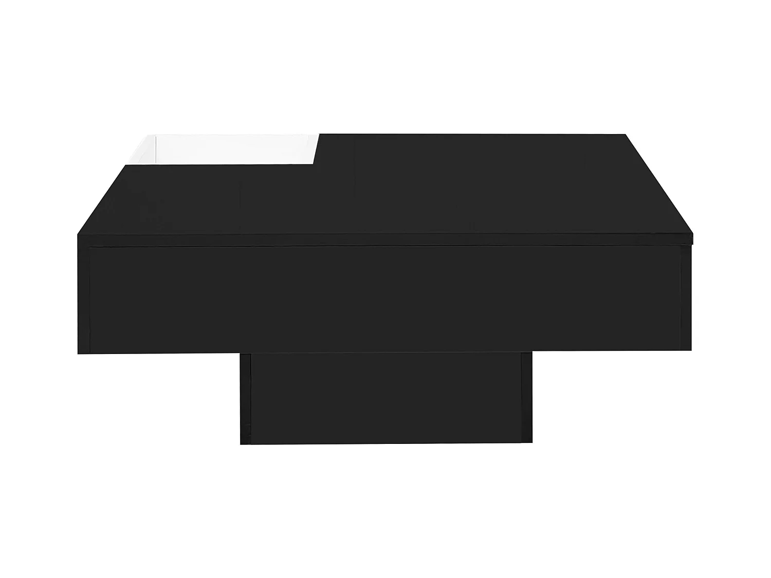 Glanzende salontafel, bijzettafel met uitneembare opbergbox