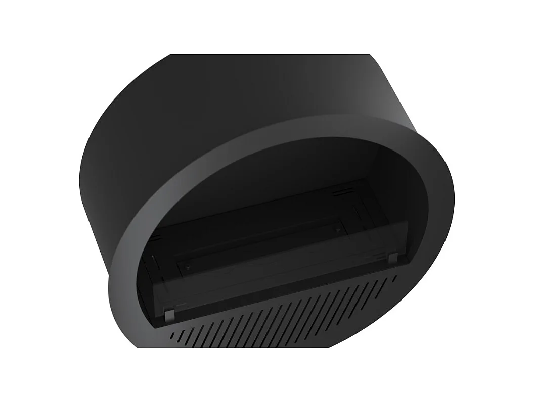 Cheminée bioéthanol encastrable Incyclle Inside - Cheminée bioéthanol murale ronde design d.70cm