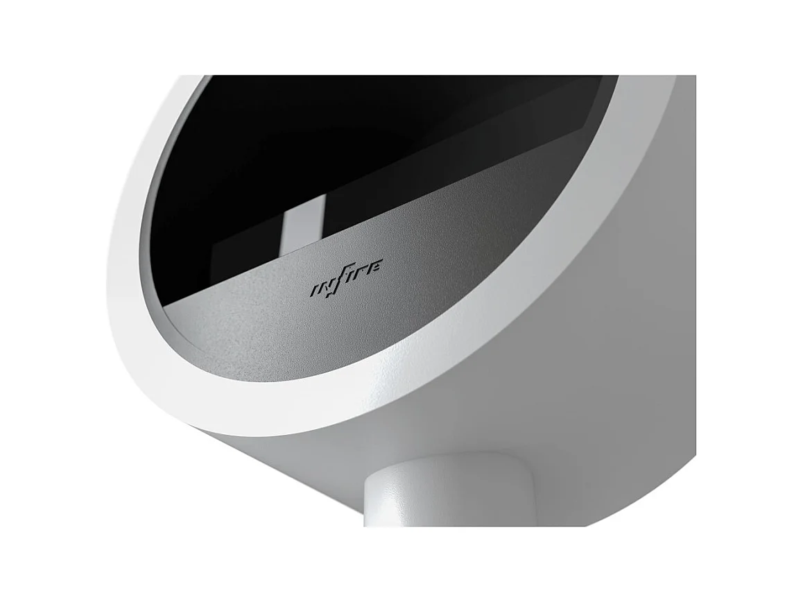 Cheminée bioéthanol Incyclle Stand - Cheminée bioéthanol ronde au sol design d.70 cm Blanc