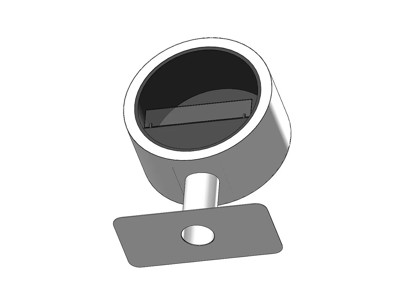 Cheminée bioéthanol Incyclle Stand - Cheminée bioéthanol ronde au sol design d.70 cm Blanc