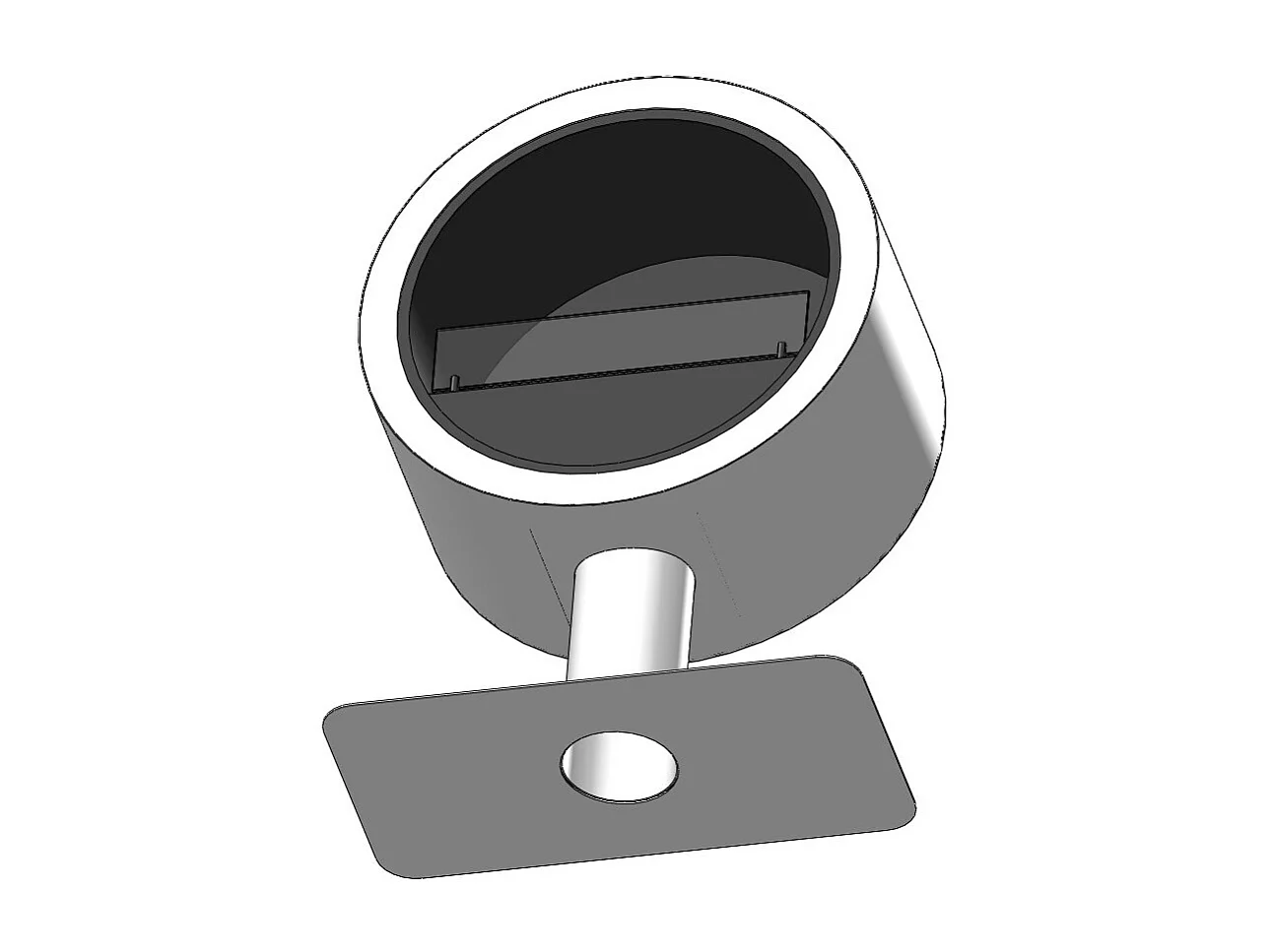 Cheminée bioéthanol Incyclle Stand - Cheminée bioéthanol ronde au sol design d.70 cm Blanc