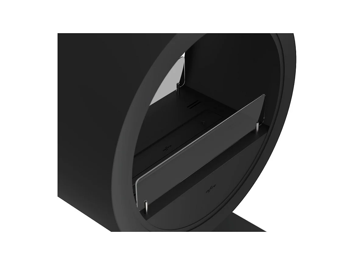 Cheminée bioéthanol de comptoir Incyclle Stand 2Side - Cheminée bioéthanol ronde à double façade d.70 cm