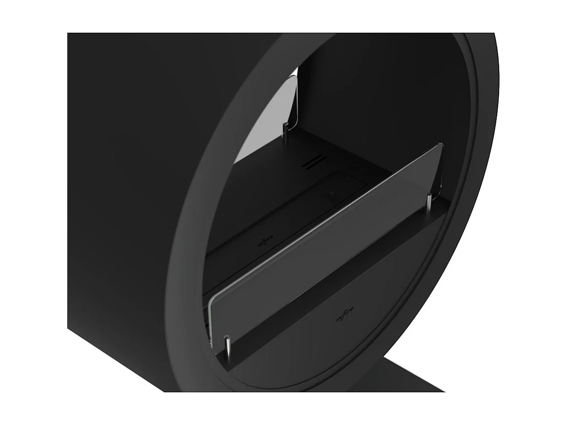 Cheminée bioéthanol de comptoir Incyclle Stand 2Side - Cheminée bioéthanol ronde à double façade d.70 cm