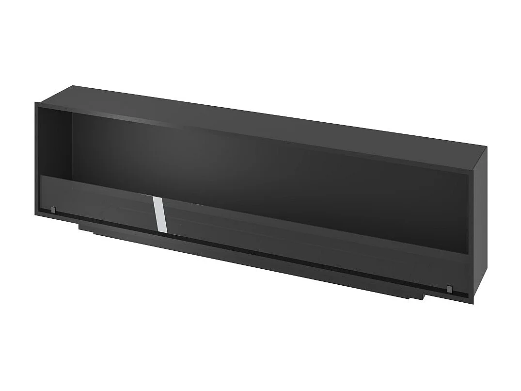 Lareira embutida a bioetanol Inside Black 2000 - Preto fosco, com vidro, queimador de 6 L, design moderno