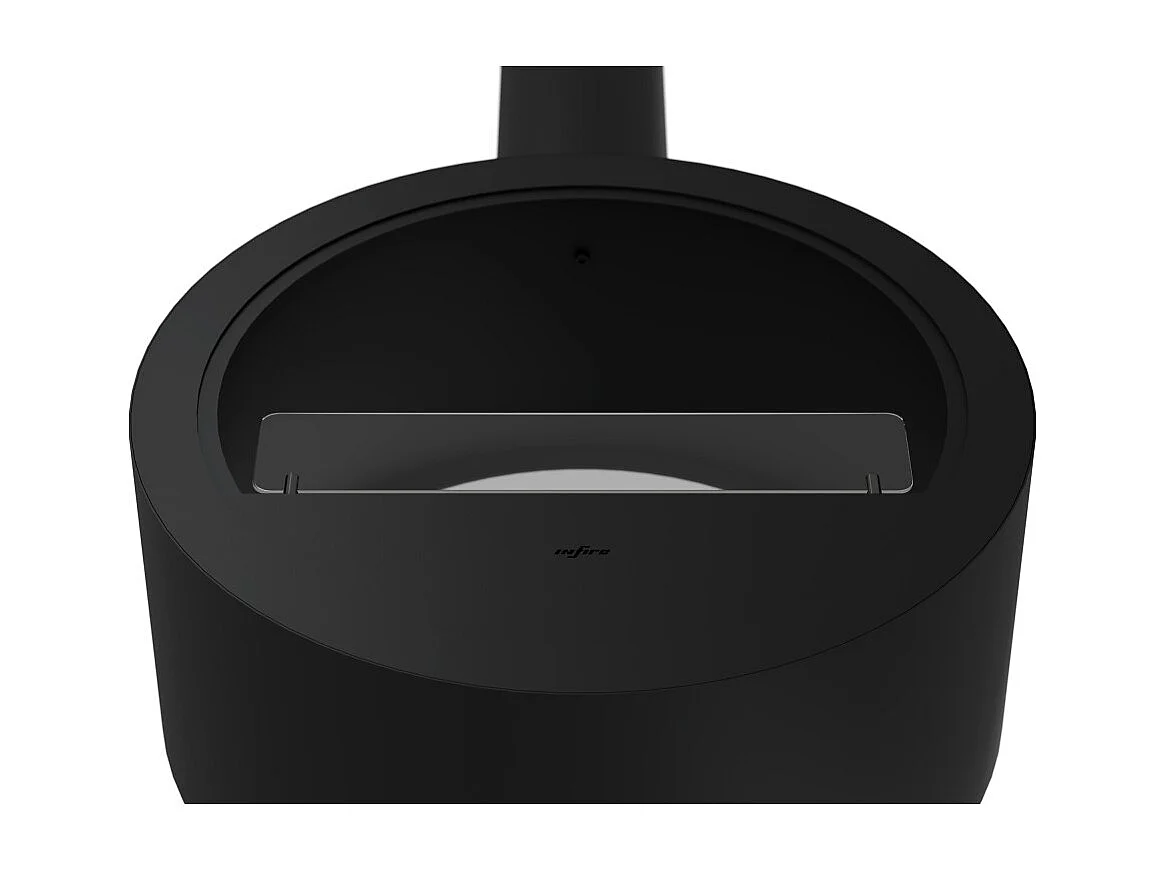 Cheminée bioéthanol suspendue Incyrcle Slim 2Side - Cheminée bioéthanol design ronde à double façade ouverte d.70cm