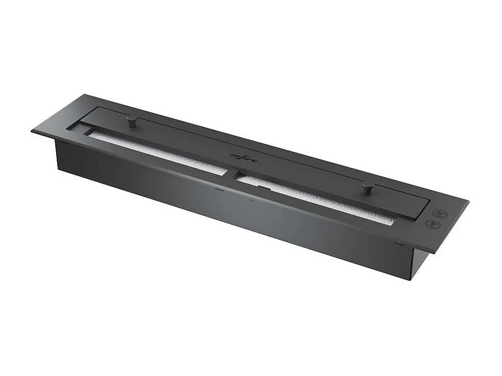 Cheminée bioéthanol suspendue Incyrcle Slim 2Side - Cheminée bioéthanol design ronde à double façade ouverte d.70cm