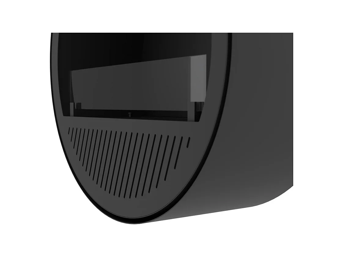 Cheminée bioéthanol murale Incyclle - Cheminée bioéthanol ronde design à accrocher au mur d.72cm Blanc