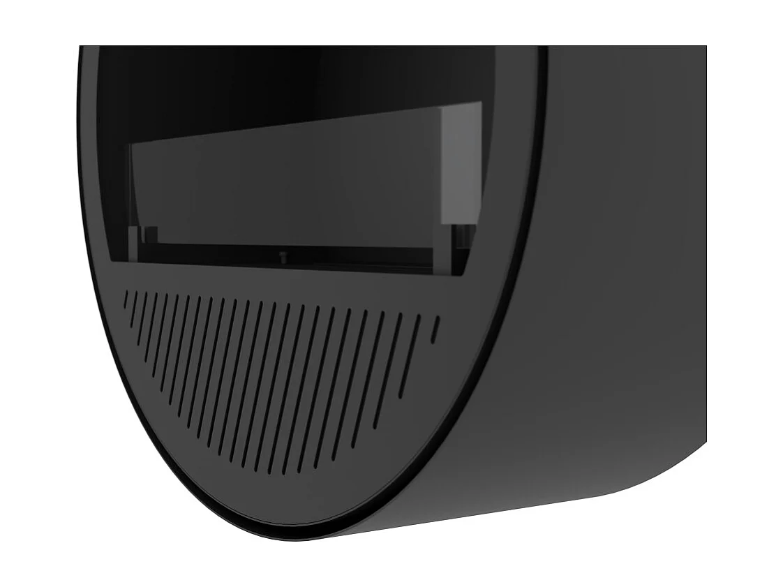 Camino a Bioetanolo da parete Incyrcle Wall - Biocamino rotondo di design da appendere al muro d.72cm Bianco