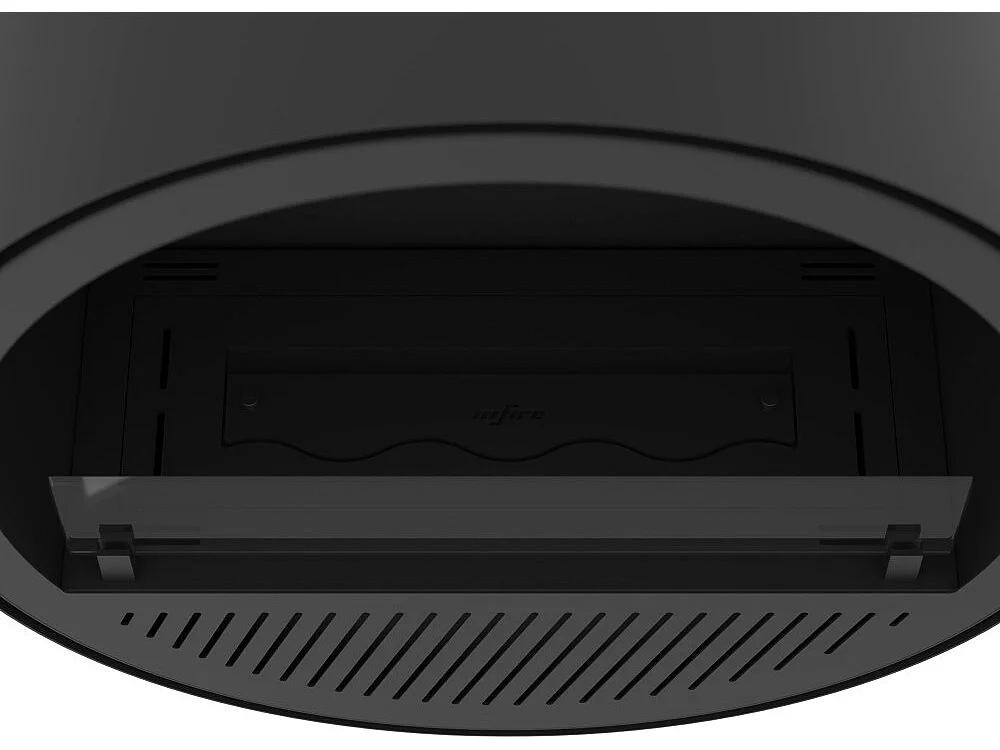 Camino a Bioetanolo da parete Incyrcle Wall - Biocamino rotondo di design da appendere al muro d.72cm Bianco