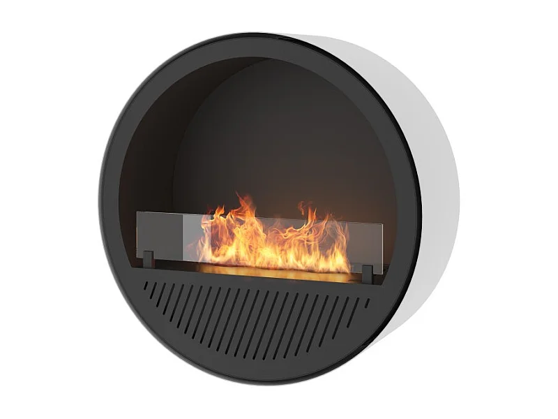 Chimenea de Bioetanol de Pared Incycle - Biochimenea de diseño redondo para colgar en la pared d.72cm