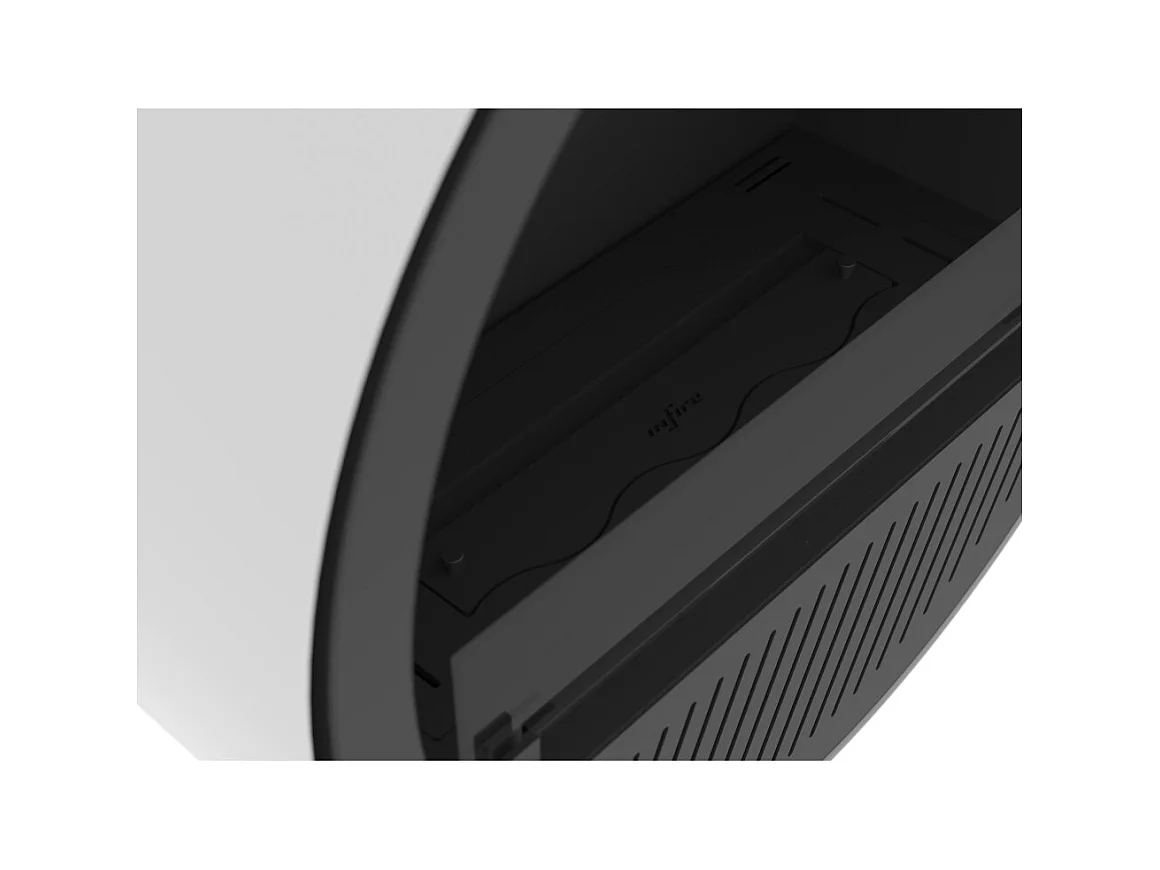 Cheminée bioéthanol murale Incyclle - Cheminée bio design ronde à accrocher au mur d.72cm