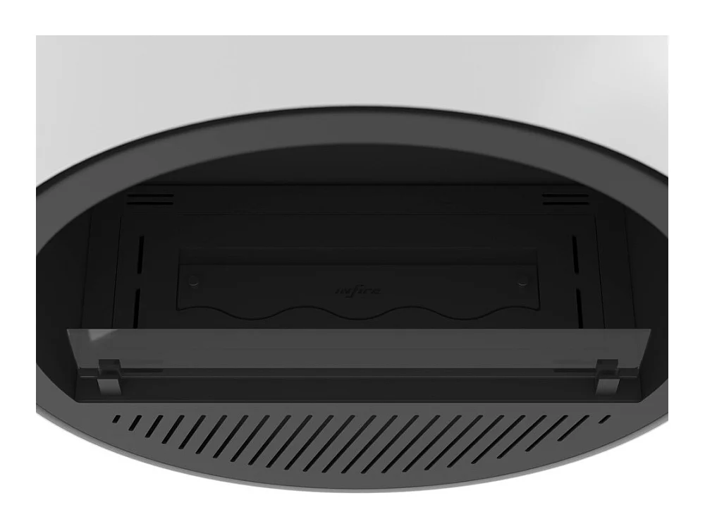 Cheminée bioéthanol murale Incyclle - Cheminée bio design ronde à accrocher au mur d.72cm