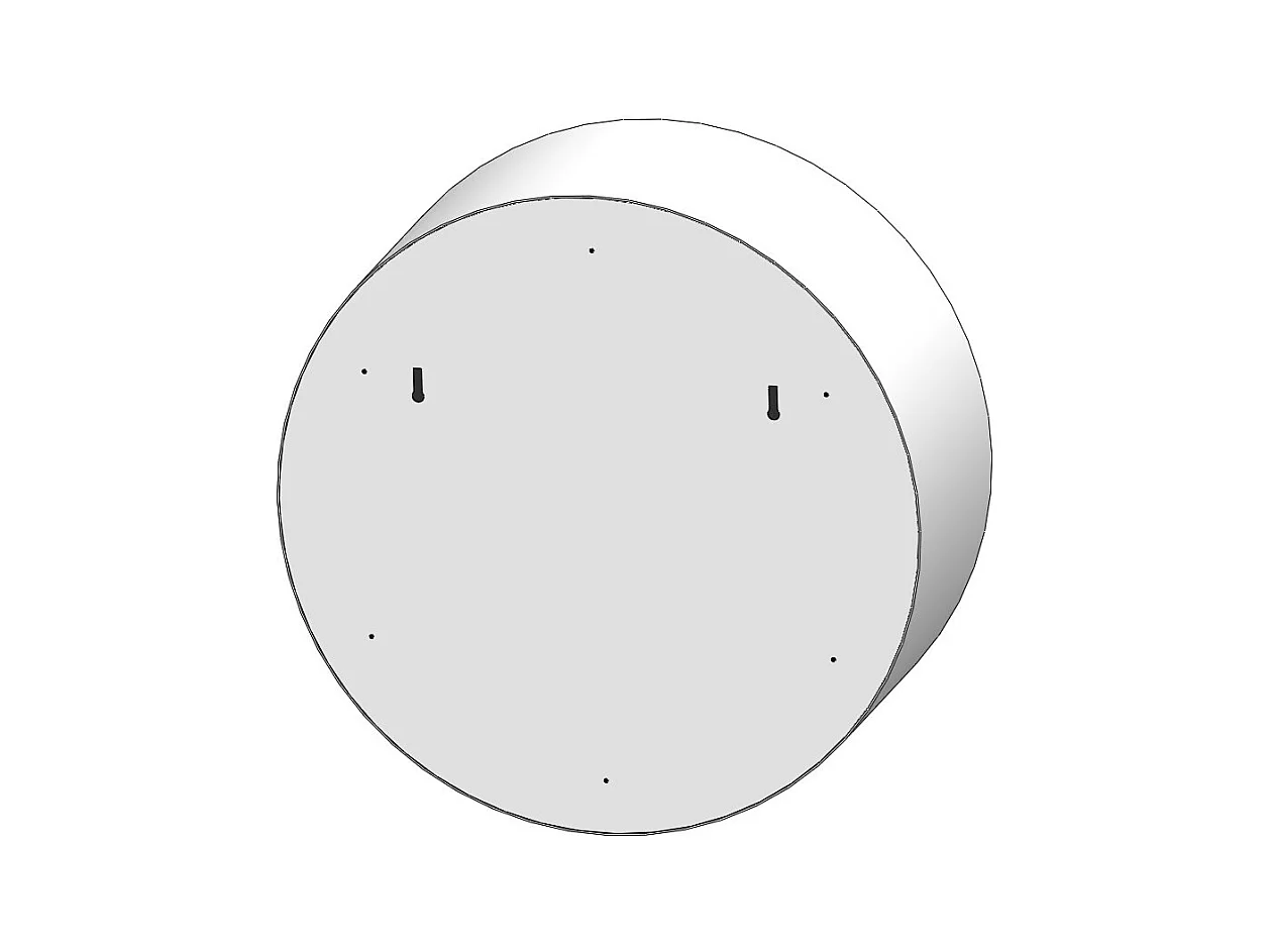 Cheminée bioéthanol murale Incyclle - Cheminée bio design ronde à accrocher au mur d.72cm