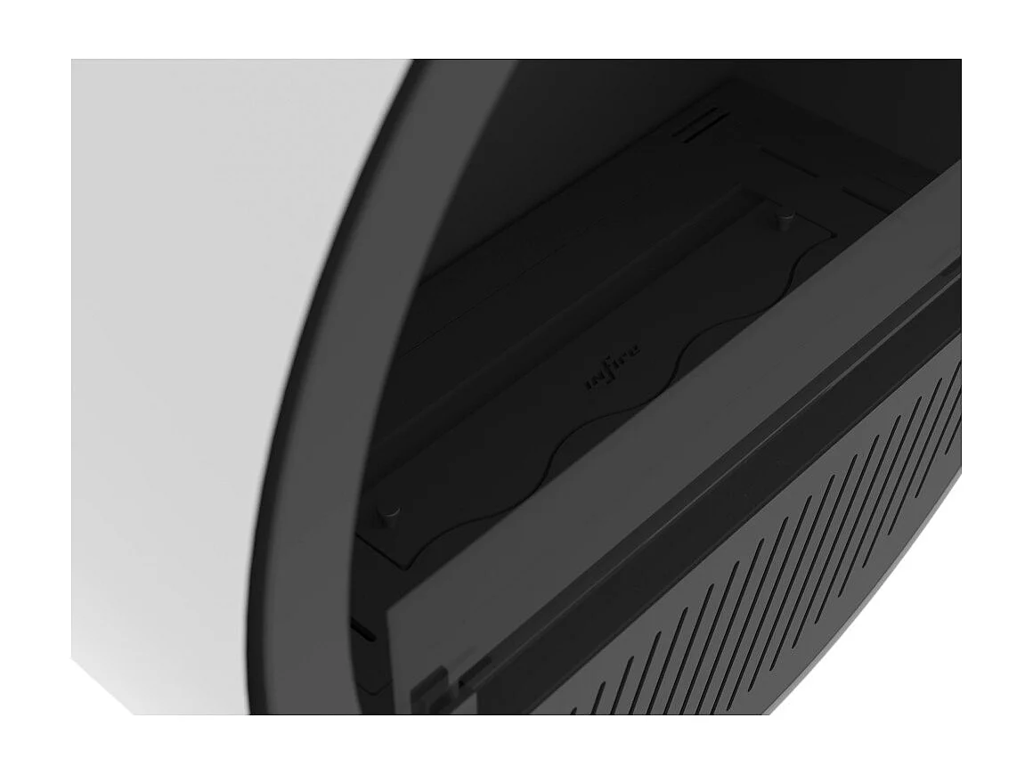 Cheminée bioéthanol murale Incyclle - Cheminée bio design ronde à accrocher au mur d.72cm