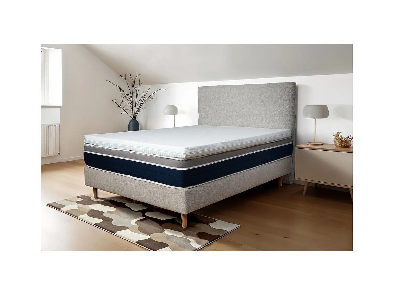 Surmatelas Cocoon Bio Max 180 x 200 x 8 cm ultra moelleux mousse bio et  mémoire de forme