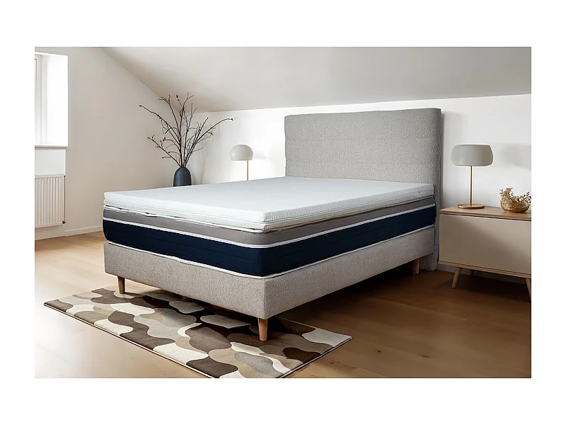 Surmatelas Cocoon Max 180 x 200 x 8 cm ultra moelleux mousse HD et mémoire de forme